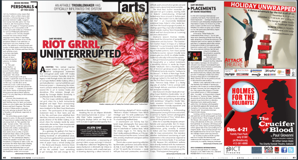 CityPaper AlienShe Feature Print 2013-11-27