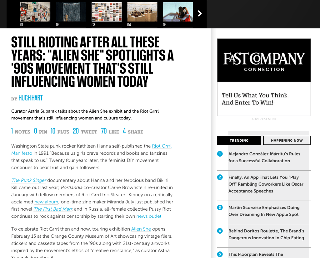 Fast Company on Alien She - slideshow