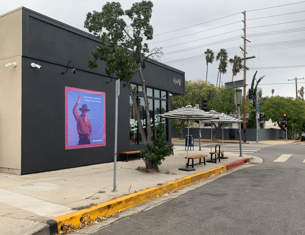 Asians-have-been-here_billboard_StopDiscriminAsian_OxyArts_2022_Photo-Lee Painter-Kim